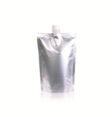 Spouted pouch ø21.8mm 165 mm x 230 mm Silver