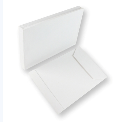 Enveloppe plastique opaque à soufflet de fond 20 cm - 80µ - 600x700 mm