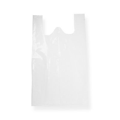 Vest plastic Carrier Bag 270 mm x 480 mm White