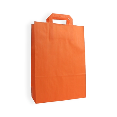 Paper Carrier bag 120 mm x 260 mm Orange