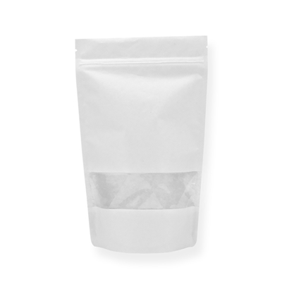 Lamizip Colour Stand Up Pouches 8.66 inch x 13.19 inch White