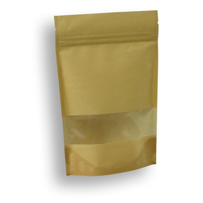 Stand up pouches rice paper 150 mm x 225 mm Brown
