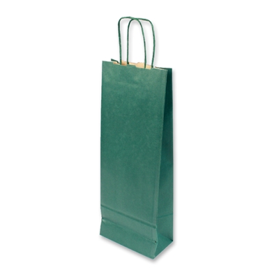 Paper Wine bag 150 mm x 400 mm Green