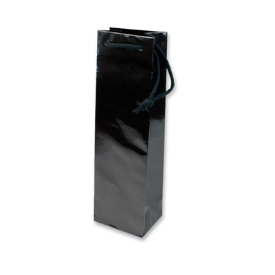 Paper Wine bag 120 mm x 400 mm Black