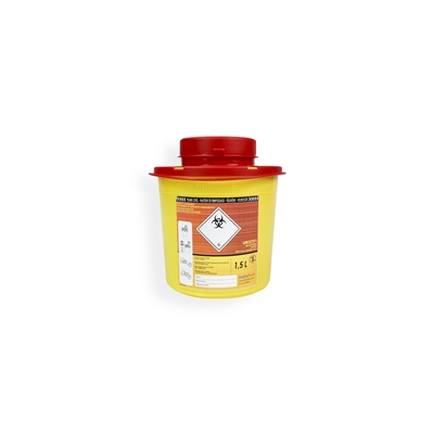 Daklapack-Safebox Needlecontainer VITAL 1,5 ltr. Yellow