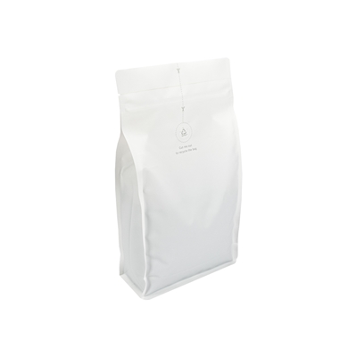 Boxpouch White LDPE with Valve 180 mm x 325 mm Hvit