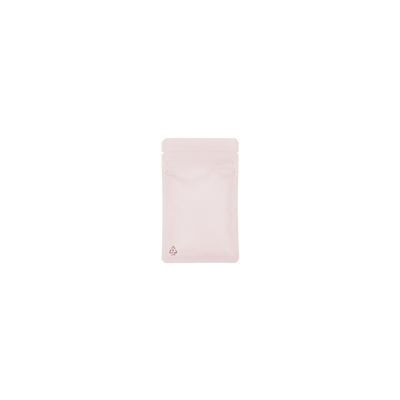 Recyclable Flat Bag with zipper 2.76 inch x 4.33 inch Pink