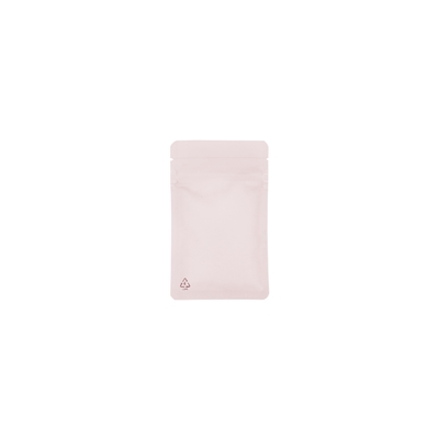 Flat bag recyclable with gripclosure 80 mm x 130 mm Pink