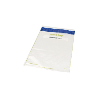 Safetybag recycled 255 mm x 390 mm Transparent