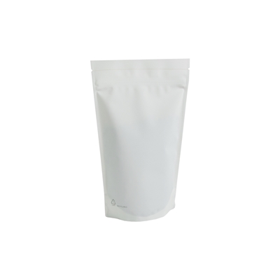 Stand up pouch monopolymer 140 mm x 235 mm White
