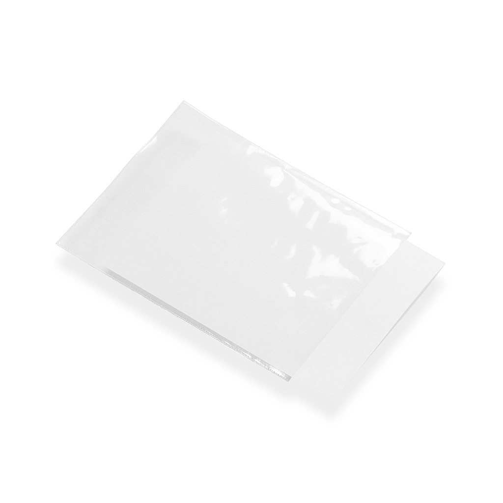 Blister de 10 pochettes adhésives transparentes pour cartes de