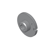 FLANGE HOLDER WITH KEYHOLE