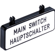 TEXT PLATE,MAIN SWITCH