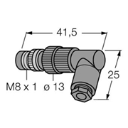 CONNECTOR,ELBOW,MALE,M8,3P